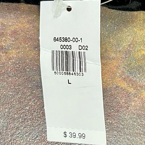 New NWT Old Navy Stevie High Rise Flock Black Leopard Leggings Large - Picture 3 of 13